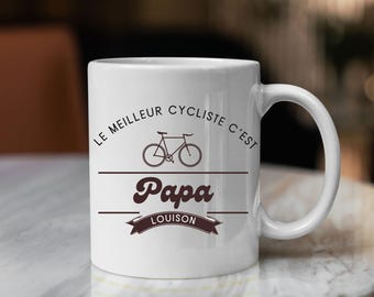 Personalized Cyclist Dad Mug - Sports Dad Gift - Christmas Dad Gift - Birthday Dad Gift - Christmas Dad Gift - Father's Day Gift
