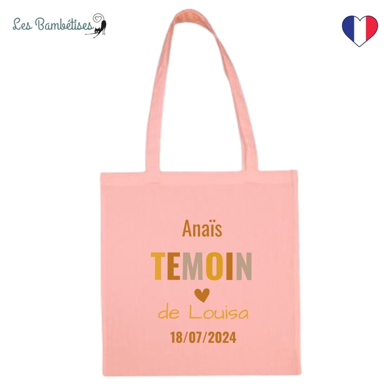 Tote Bag Personnalisable EVJF Terracotta Tote bag enterrement de vie de jeune fille Accessoire evjf personnalisé image 6