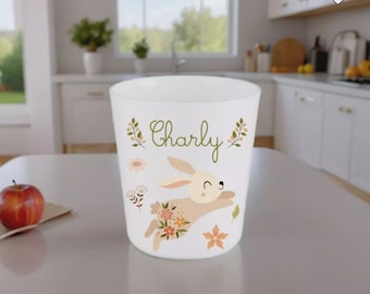 Taza personalizada de conejo bohemio para jardín de infantes