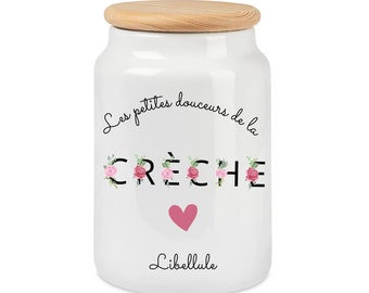 Personalisierter Krippen-Kekstopf – Geschenk zum Jahresende – Kinderzimmer-Dankesgeschenk – personalisiertes Kinderzimmer-Geschenk