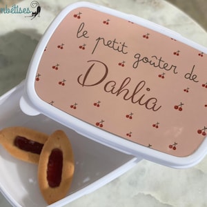 Boite à Goûter Personnalisable Cerise