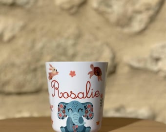 Personalized Boho Animal Kindergarten Cup