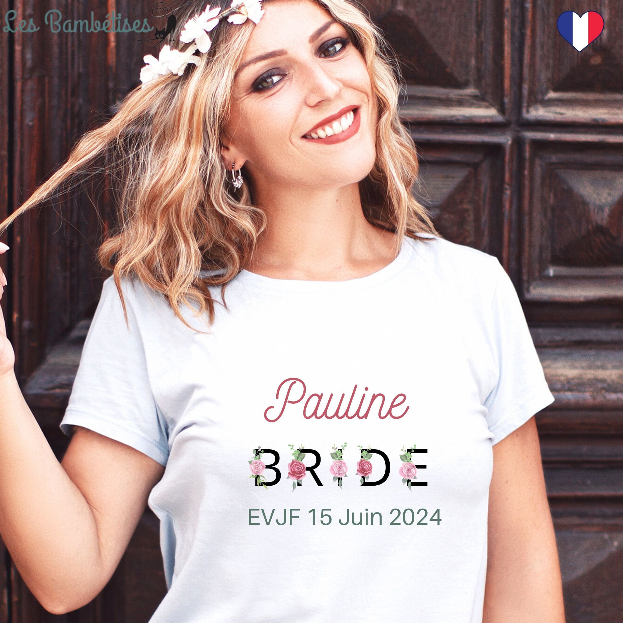 Discover Evjf Enterrement Vie De Jeune Fille, Équipe De La Future Mariée T-Shirts Familiaux Assortis