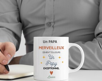 Exceptional Customizable Grandfather Mug - Grandfather Announcement - Grandpa Pregnancy Announcement Gift