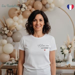 Customizable Heart-Shaped Hen Party T-Shirt - Personalized Hen Party Accessory - Personalized Hen Party T-Shirt image 12