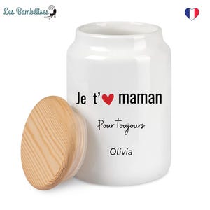 Customizable I Love You Mom Cookie Jar - Personalized Mom Gift - Mom Christmas Gift - Mother's Day Gift - Useful Mom Gift