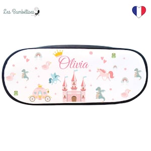 Personalized Princess Pencil Case - Personalized children&#39;s school pencil case - Personalized first name school pencil case
