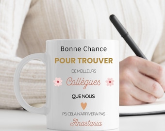 Customizable Colleague Departure Mug - Female Colleague Gift - Christmas Colleague Gift - Secret Santa Colleague Gift - Humorous Colleague Gift