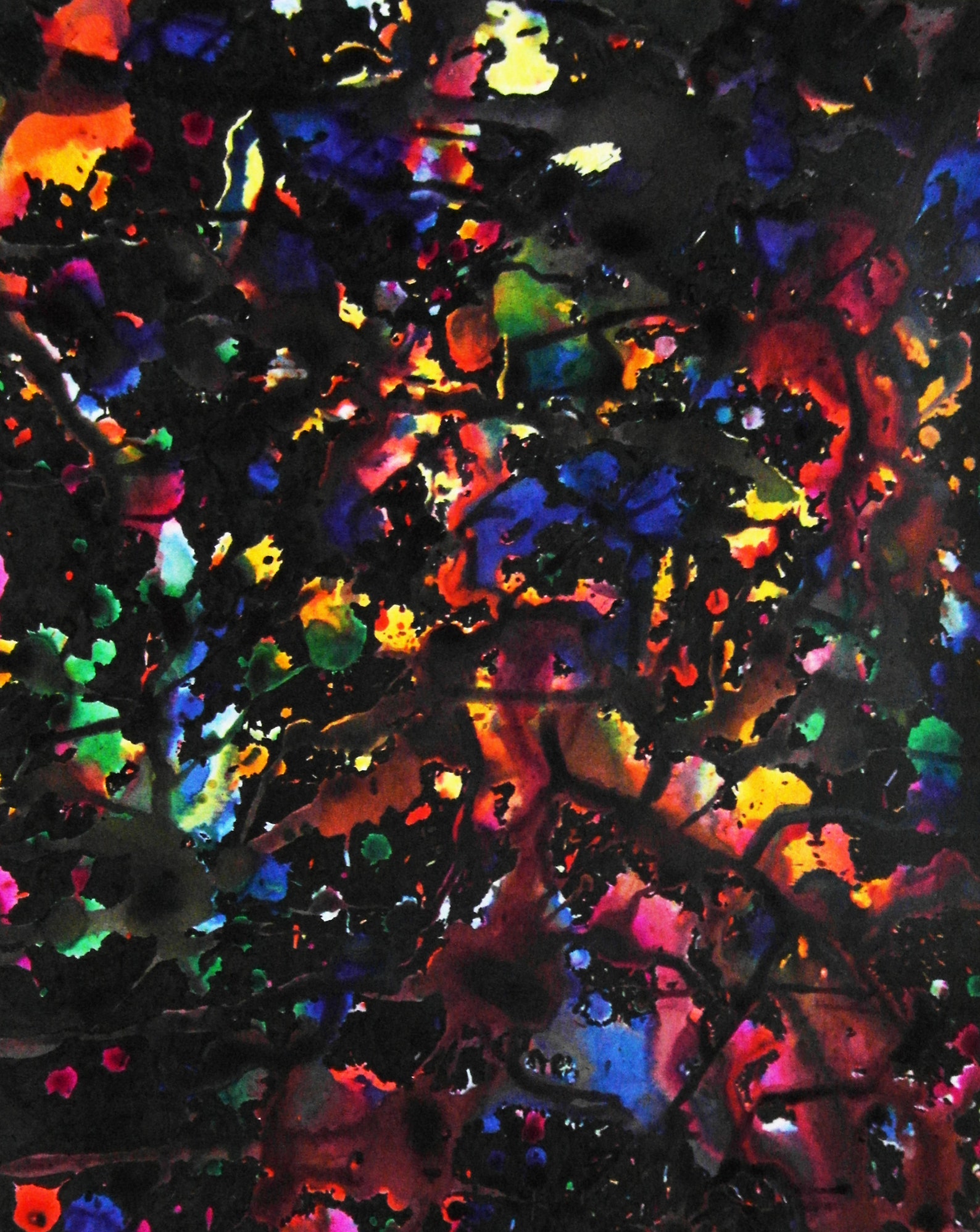 Space Galaxy Nebula Stained Glass Art Print Download Etsy