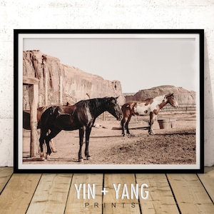 Horses Printable, Horses Print Wall Art, Horses Print, Horses Equestrian Art Print, Western Wall Art, Southwestern Decor, Wild Horses Print