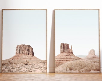 Monument Valley Prints Set: Desert Landscape Wall Art (Digital Download)