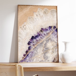 Amethyst Geode Wall Art: Elegant Agate Print (Digital Download)