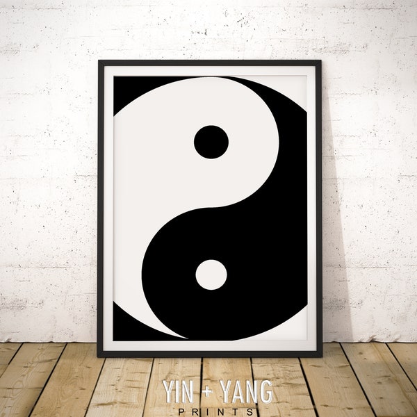 Yin Yang, Yin Yang Print, Spiritual Art Print, Talisman Print, Balance Print, Spirituality, Minimalist Home Decor, Yin Yang Symbol Print