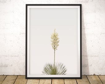 Yucca Flower Art Print: White Sands Desert Botanical (Digital Download)