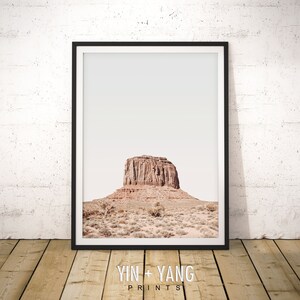 Monument Valley Wüste Druck: Landschaft im Südwesten des Westens Poster (Digitaler Download)