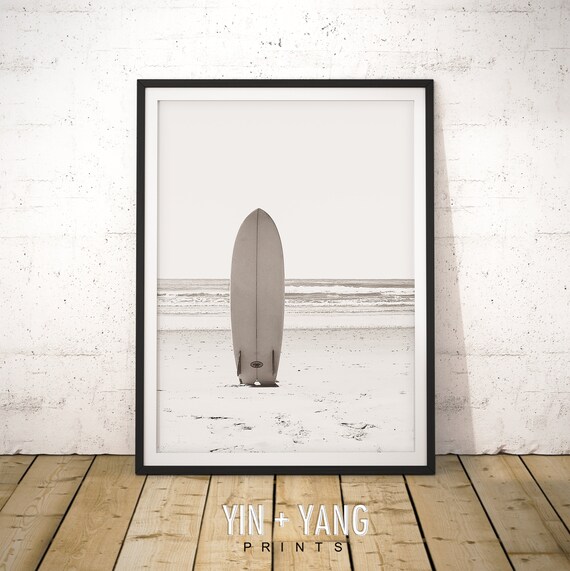 Surf Print Surfboard Beach Ocean