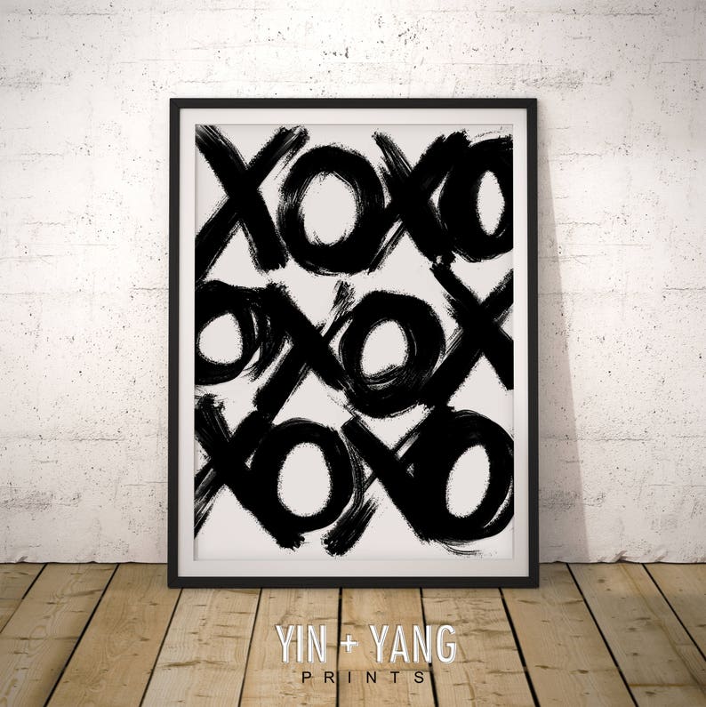 XOXO Love XOXO Print Abstract Art Printable Art Wall Art Etsy