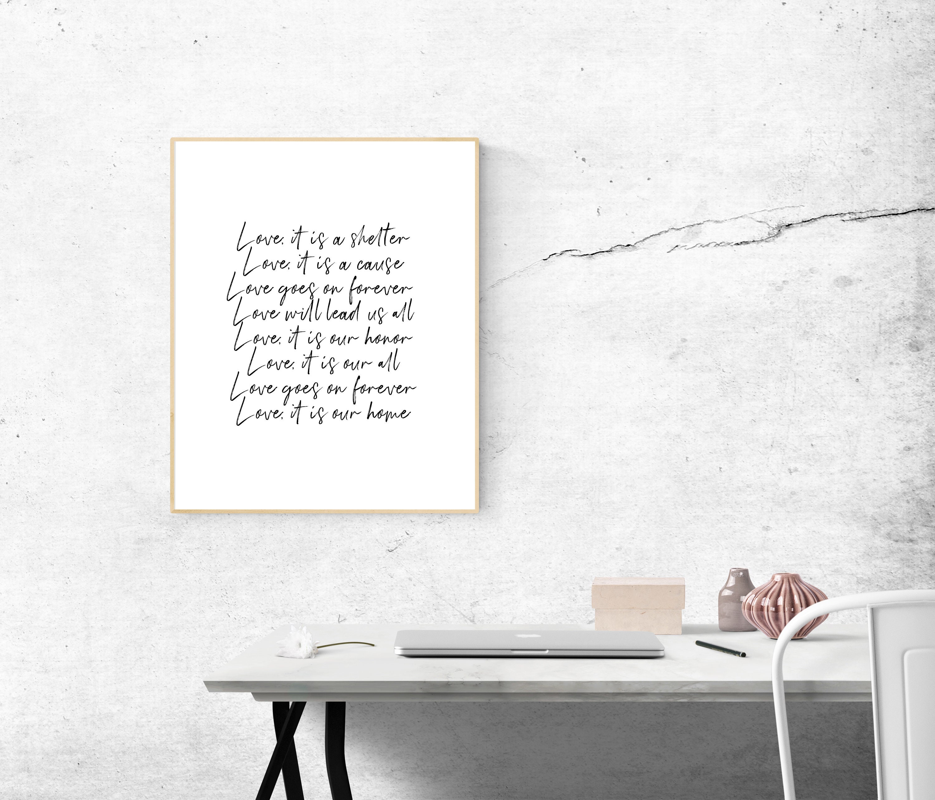 Custom Lyrics Print Song Lyrics Wall Art Song Lyrics Print Etsy Canada