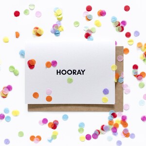Hooray, I'm Gay - Coming Out Card Kit with Confetti - LGBT - LGBTQ - Gay Card - Greeting Card - Confetti - Pride - LGBTQIA+ - Queer