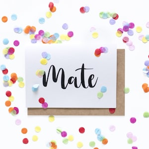 Mate... Je ne suis pas hétéro - Kit de cartes de sortie avec confettis - LGBT - LGBTQ - Carte gay - Carte de voeux - Confettis - Fierté - LGBTQIA+ - Queer