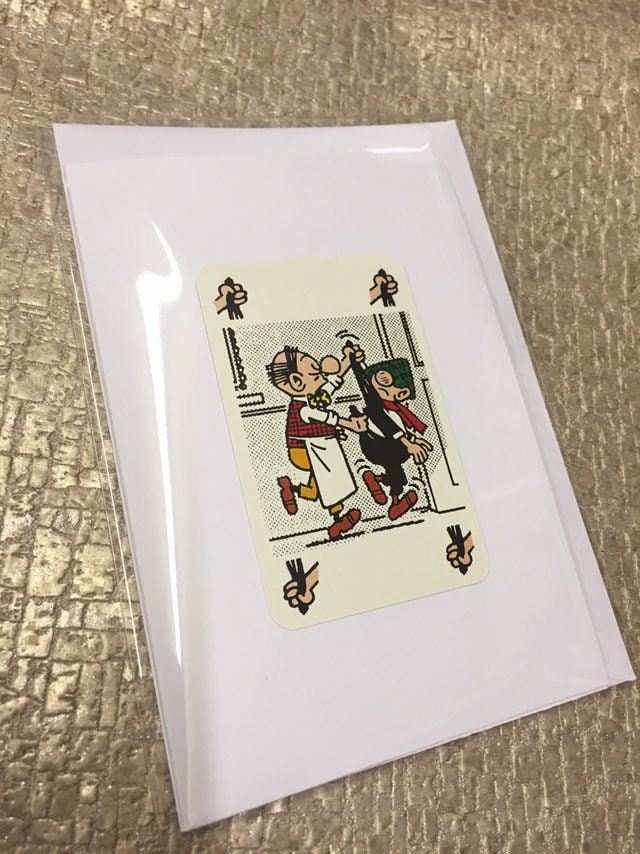 Andy Capp Handmade Blank Greetings Card Vintage Playing ...