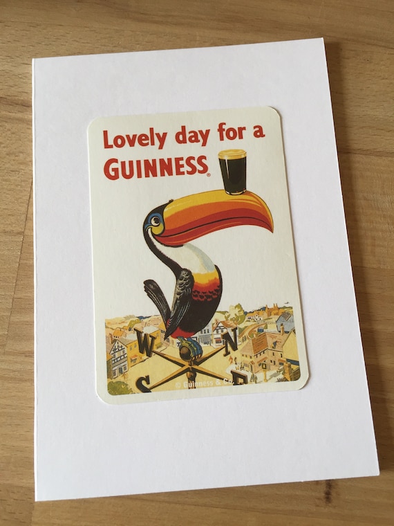 GUINNESS CHRISTMAS PERSONALISED HANDMADE CARD INSIDE OUTSIDE BIRTHDAY OPEN