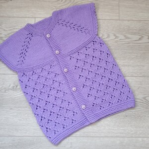 hand knitted baby cardigan ,knitted baby clothes