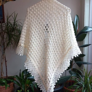 Crochet shawl ,women scarves,winter wedding shawl ,ivory cover up,bridal shower,bridal shawl ,