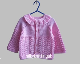 Gebreid vest voor babymeisje, gebreide babykleding, verjaardagscadeau, kindervest