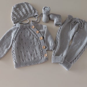 knitted baby clothes ,organic cotton baby clothing  set ,knitted baby cardigan,baby sweater,baby knits ,baby shower gift set