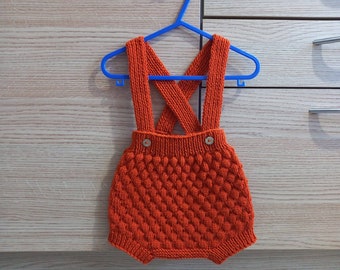 hand knitted baby romper,knit baby romper ,knit bodysuit  knitted baby dungerees,knitted baby clothes