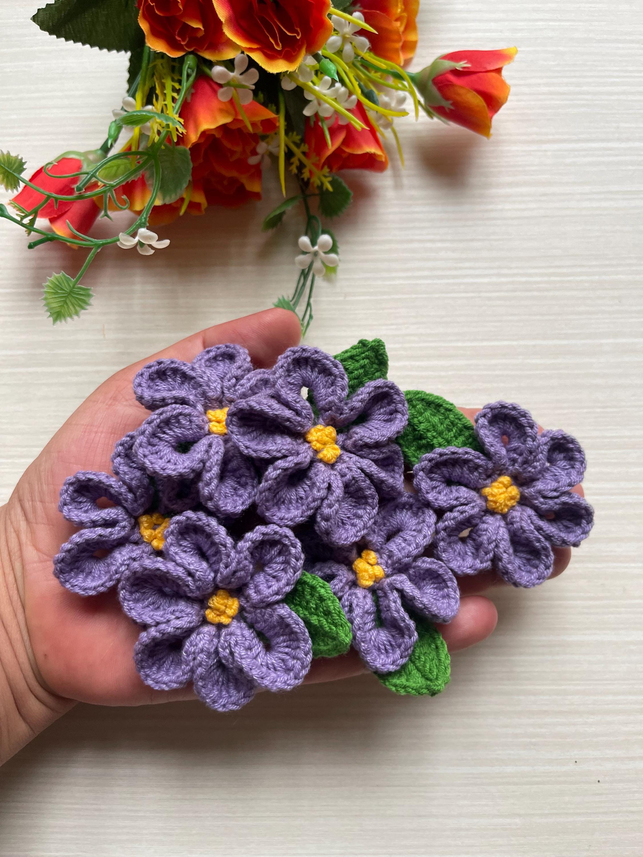 Violet Patch Crochet Violet Applique,purple Flower Patch ,patches for Clothing ...