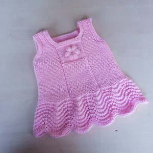 Robe bébé tricotée à la main, cadeaux de baby shower, vêtements bébé tricotés