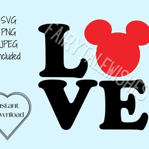 Mickey Love SVG | Instant Download