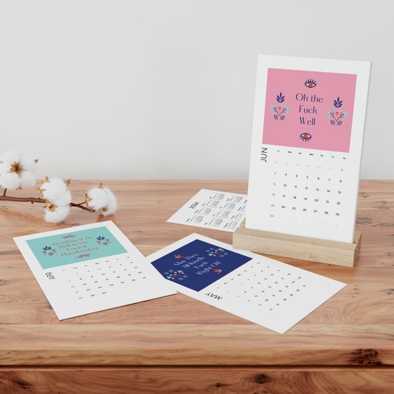 Fck It 2024 Vertical Desk Calendar - Etsy