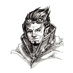 Custom RPG, Dungeons and Dragons, OC, Character Portrait Art