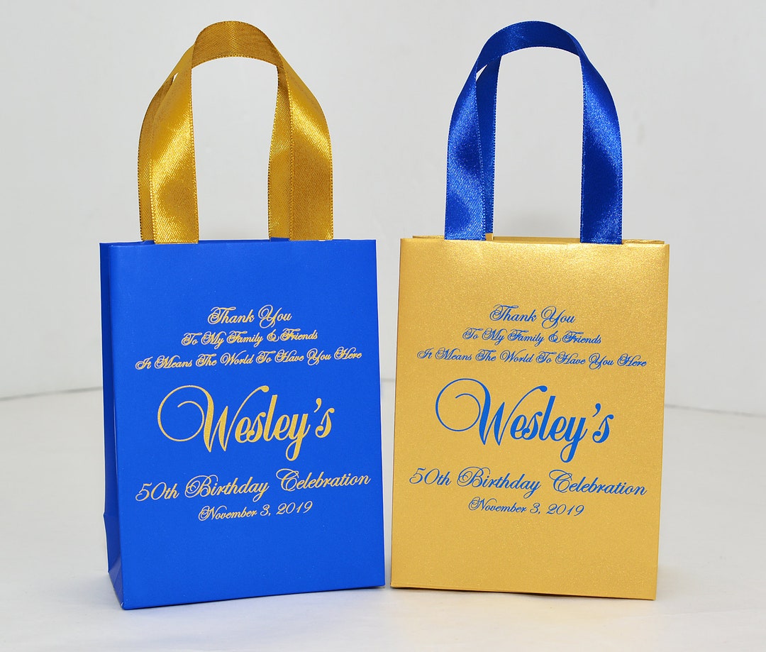 1 Baby Blue Party Bags Paper Bags With Handles Paper Gift Bag Paper Bag Carrier Bags Paper Bag Sweet Loot Celebrations Birthday Christmas Halloween Reinforced Twisted Handle (Baby Blue - 1 Bag - View #4