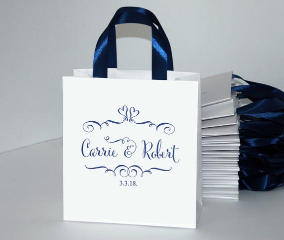 blue wedding bags