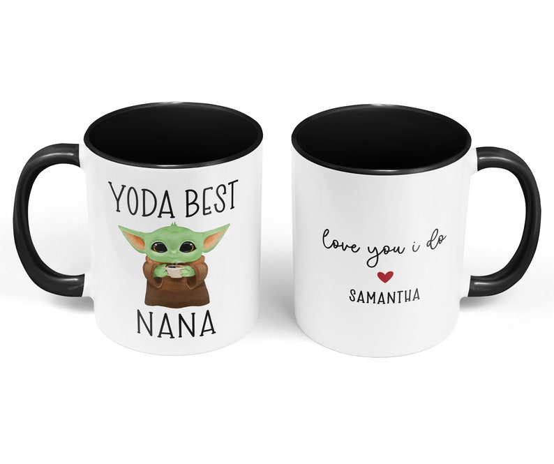 Coffee Mug Yo Da Best Nana Personalized Gift 11oz - black handle