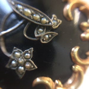 REDUCED Antique Mourning Brooch, Gifts for Antique Collectors, Gifts for Him, Gifts for Her, Gifts fir Wife, Gifts for Girlfriend