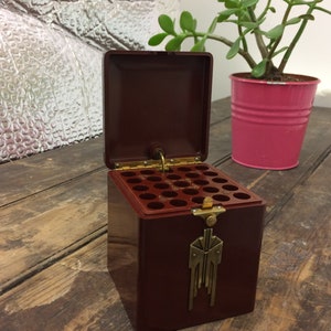 RIDOTTO Rara scatola di sigarette Art Déco in bachelite vintage, regali per collezionisti di antiquariato, regali per la festa del papà, oggetti da collezione per fumatori