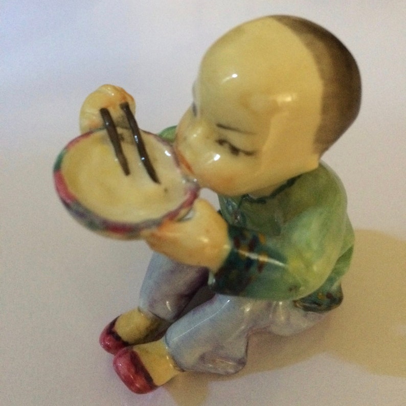 Chinese Boy by Freda Doughty Bone China Vintage 1940\u2019s Royal Worcester Nations of the World