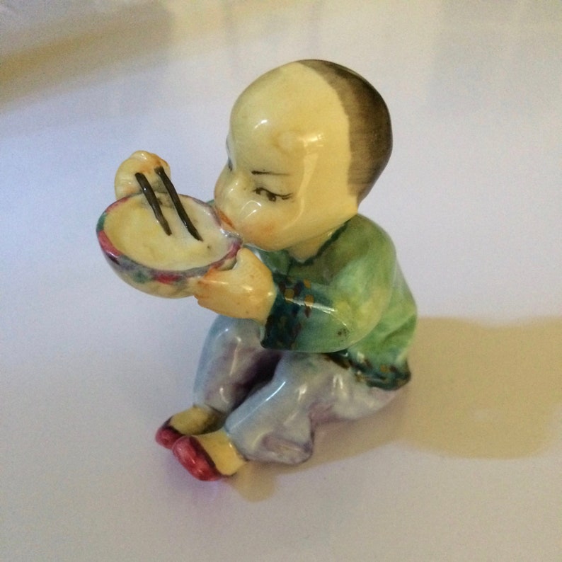 Chinese Boy by Freda Doughty Bone China Vintage 1940\u2019s Royal Worcester Nations of the World