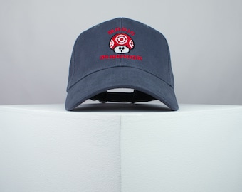 Magisches Mario Pilz Cap bestickt Super Mario SNES Nintendo N64 Gameboy Gaming Stickdatei Super Mario // Hatty Hats
