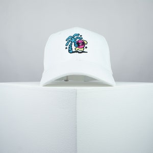 Disco palm embroidered baseball cap / happy hippie / boho / bohemian / beach embroidery patch hat dad hat cap // Hatty Hats