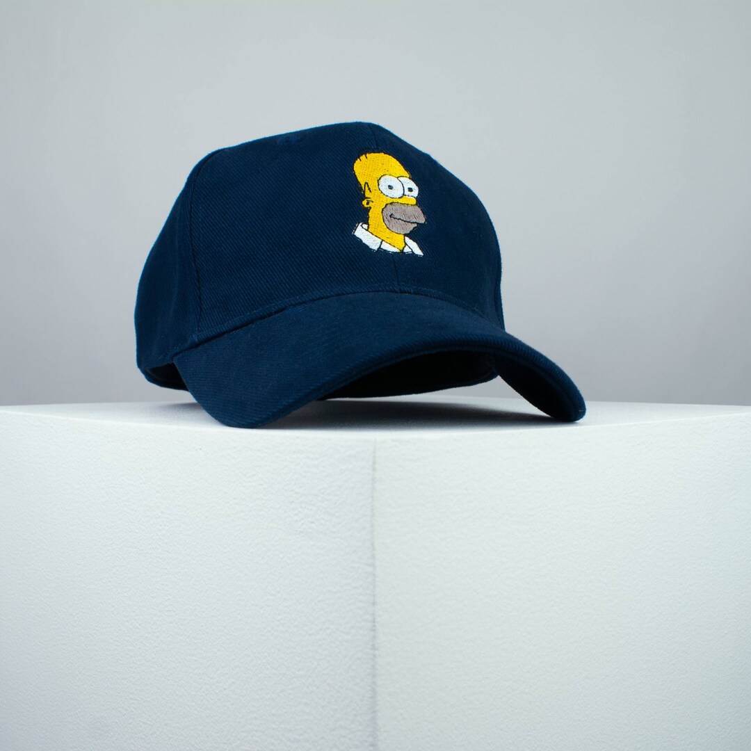 Homer Simpson Embroidered Baseball Cap 8 Hat Colours / the Simpsons