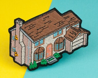 742 Evergreen terrace iron on patch (Simpsons House - The Simpsons) / simpsons / patches / the simpsons / embroidery / patch // Hatty Hats