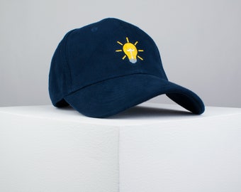 Gloeilamp geborduurde baseball cap (8 hoed kleuren) / licht / patches / feminist / borduurwerk / patch / hoed / vader hoed / pet / / Hatty Hats