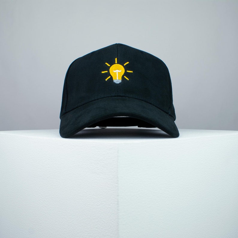 Light bulb embroidered baseball cap / light / patches / feminist / embroidery / patch / hat / dad hat / cap // Hatty Hats image 4