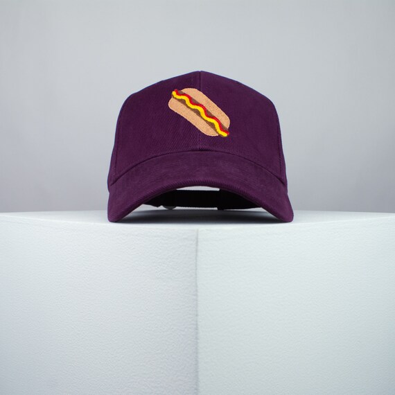 Embroidered Baseball Cap with Hot Dog Design Bad Day Hot Dog Embroidered Cotton Hat, 4th of July Cap - Etsy main image 3